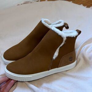 Tan Timberland boots